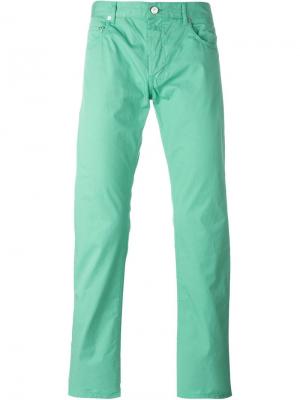 Классические брюки-чинос Kenzo. Цвет: зелёный
