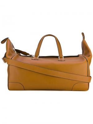 Дорожная сумка Portofino Valextra. Цвет: коричневый