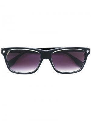 Солнцезащитные очки в прямоугольной оправе Alexander Mcqueen Eyewear. Цвет: чёрный