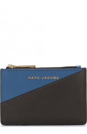 Кожаный футляр для кредитных карт Marc Jacobs. Цвет: синий