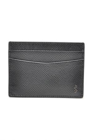 Serapian 8-Card Billfold Wallet in Evoluzione Leather, Man, Eclipse Black