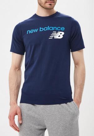Футболка New Balance. Цвет: синий
