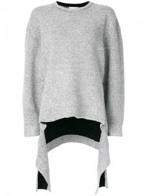 Драпированный свитер Bal Balenciaga. Цвет: металлический