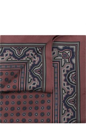 Шелковый платок с принтом Dolce & Gabbana. Цвет: розовый