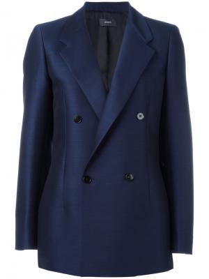 Двубортный пиджак Joseph. Цвет: синий