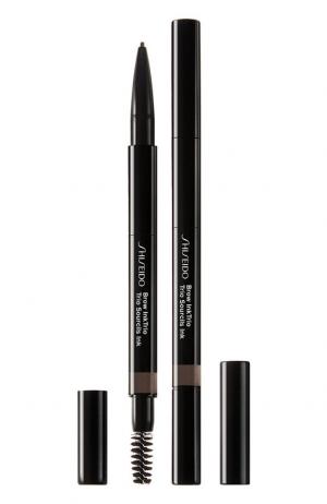 Моделирующий карандаш для бровей 3-в-1 InkTrio, 03 Deep Brown Shiseido. Цвет: бесцветный