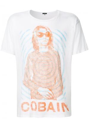 Футболка Cobain R13. Цвет: белый