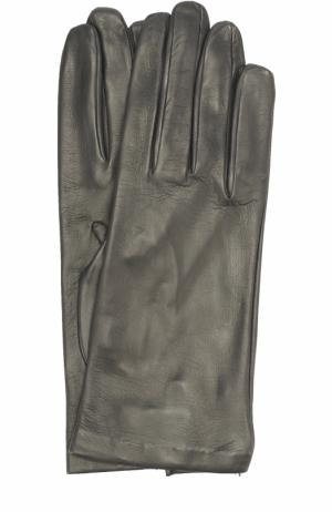 Кожаные перчатки Sermoneta Gloves. Цвет: темно-серый
