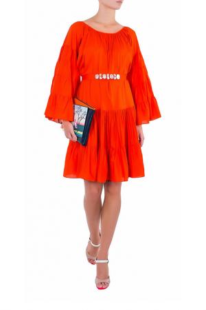 Платье LUISA SPAGNOLI. Цвет: оранжевый