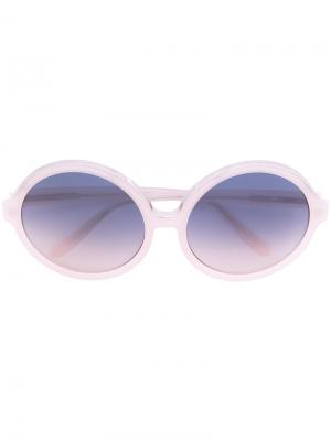 Круглые солнцезащитные очки Nº21. Цвет: телесный