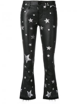 Укороченные брюки с принтом со звездами Rta. Цвет: чёрный