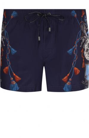 Плавки-шорты с принтом Dolce & Gabbana. Цвет: синий