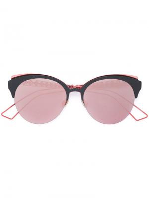 Солнцезащитные очки в круглой оправе Dior Eyewear. Цвет: розовый и фиолетовый