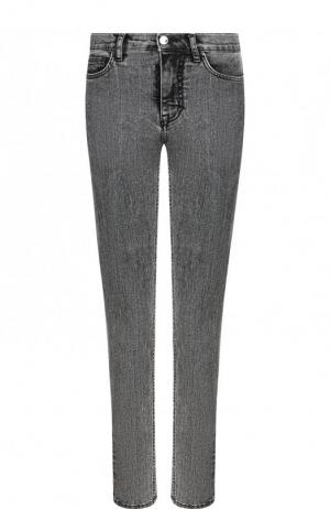 Укороченные джинсы с потертостями Victoria, Victoria Beckham. Цвет: серый