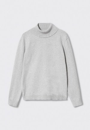Водолазка Mango Kids. Цвет: серый