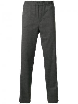 Эластичные брюки с полосками сбоку Neil Barrett. Цвет: серый