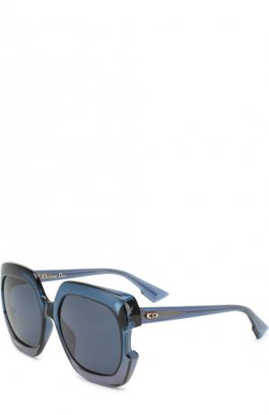 Солнцезащитные очки Dior. Цвет: темно-синий