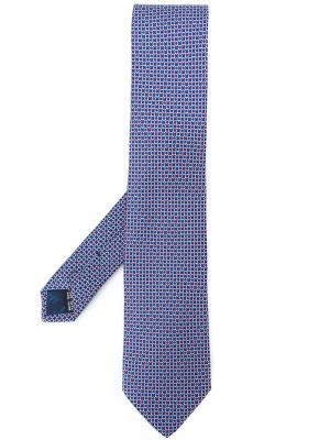Designer stylised tie Salvatore Ferragamo. Цвет: синий