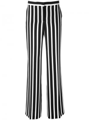 Полосатые широкие брюки Alberta Ferretti. Цвет: синий