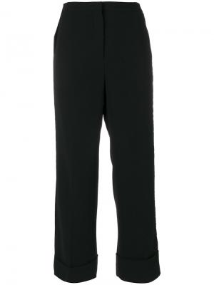 Укороченные брюки с полосками Nº21. Цвет: чёрный