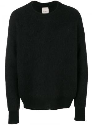 Классический трикотажный свитер Laneus. Цвет: чёрный