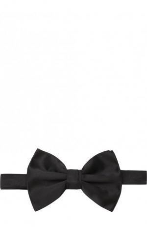 Шелковый галстук-бабочка Emporio Armani. Цвет: черный