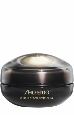 Крем для восстановления кожи контура глаз и губ Future Solution LX Shiseido. Цвет: бесцветный