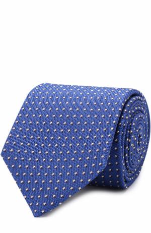 Шелковый галстук с узором Churchs Church's. Цвет: синий
