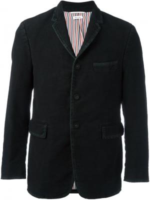 Пиджак на пуговицах Thom Browne. Цвет: чёрный