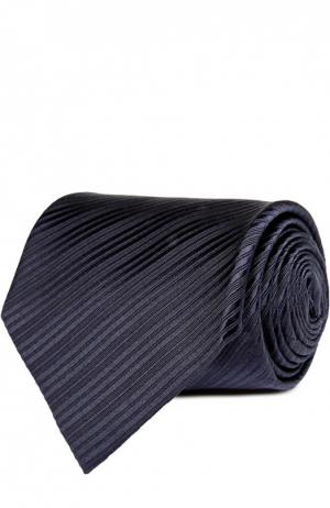 Шелковый фактурный галстук Tom Ford. Цвет: темно-синий