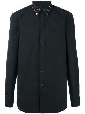 Рубашка с заклепками на воротнике Givenchy. Цвет: чёрный