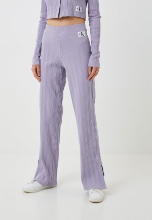 Брюки Calvin Klein Jeans. Цвет: фиолетовый