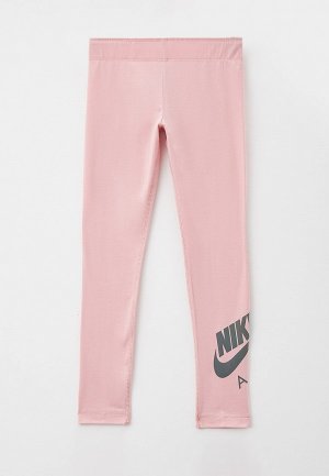 Леггинсы Nike. Цвет: розовый