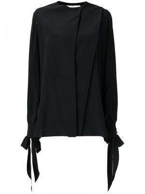 Расклешенная блузка Givenchy. Цвет: чёрный
