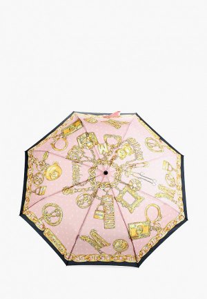 Зонт складной Moschino. Цвет: розовый