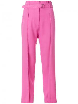 Зауженные брюки с поясом 3.1 Phillip Lim. Цвет: розовый и фиолетовый