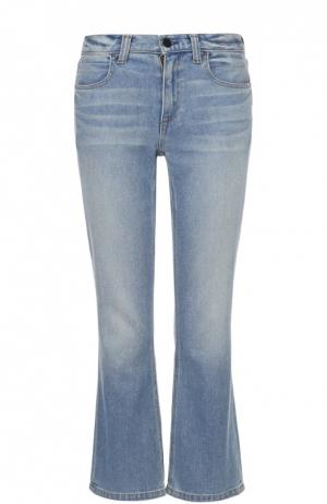 Укороченные расклешенные джинсы Denim X Alexander Wang. Цвет: голубой