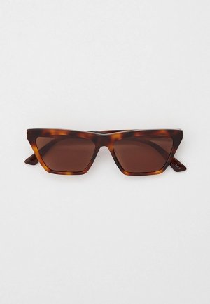 Очки солнцезащитные McQ Alexander McQueen. Цвет: коричневый