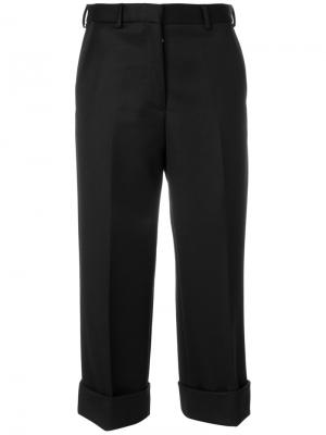 Укороченные брюки Thom Browne. Цвет: чёрный