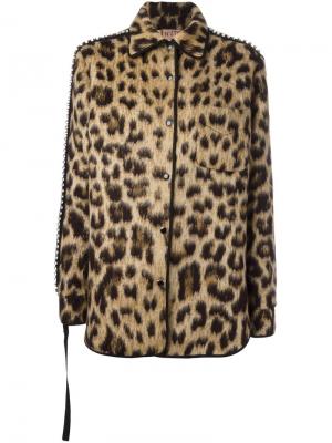 Леопардовая куртка Nº21. Цвет: коричневый