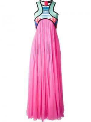 Длинное платье Kahili Surf Dsquared2. Цвет: розовый и фиолетовый