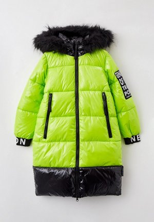 Куртка утепленная PlayToday. Цвет: зеленый