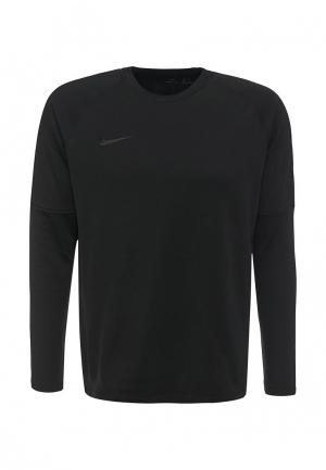 Лонгслив спортивный Nike. Цвет: черный