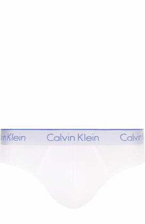 Хлопковые брифы с широкой резинкой Calvin Klein Underwear. Цвет: белый