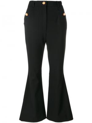 Расклешенные укороченные брюки Dolce & Gabbana. Цвет: чёрный