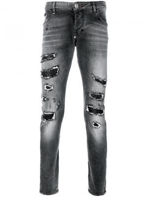 Прямые джинсы Philipp Plein. Цвет: чёрный