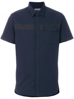 Рубашка с короткими рукавами Calvin Klein Jeans. Цвет: синий