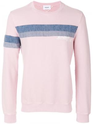Толстовка с джинсовыми полосками Dondup. Цвет: розовый и фиолетовый