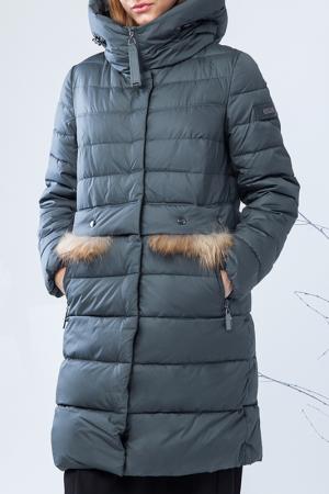 Куртка зимняя Clasna. Цвет: бирюзовый
