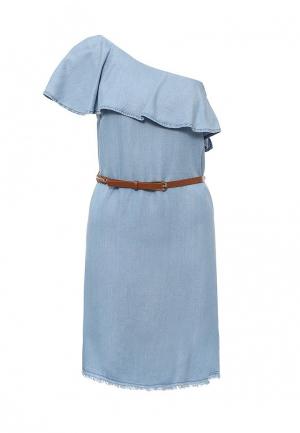 Платье джинсовое River Island. Цвет: голубой